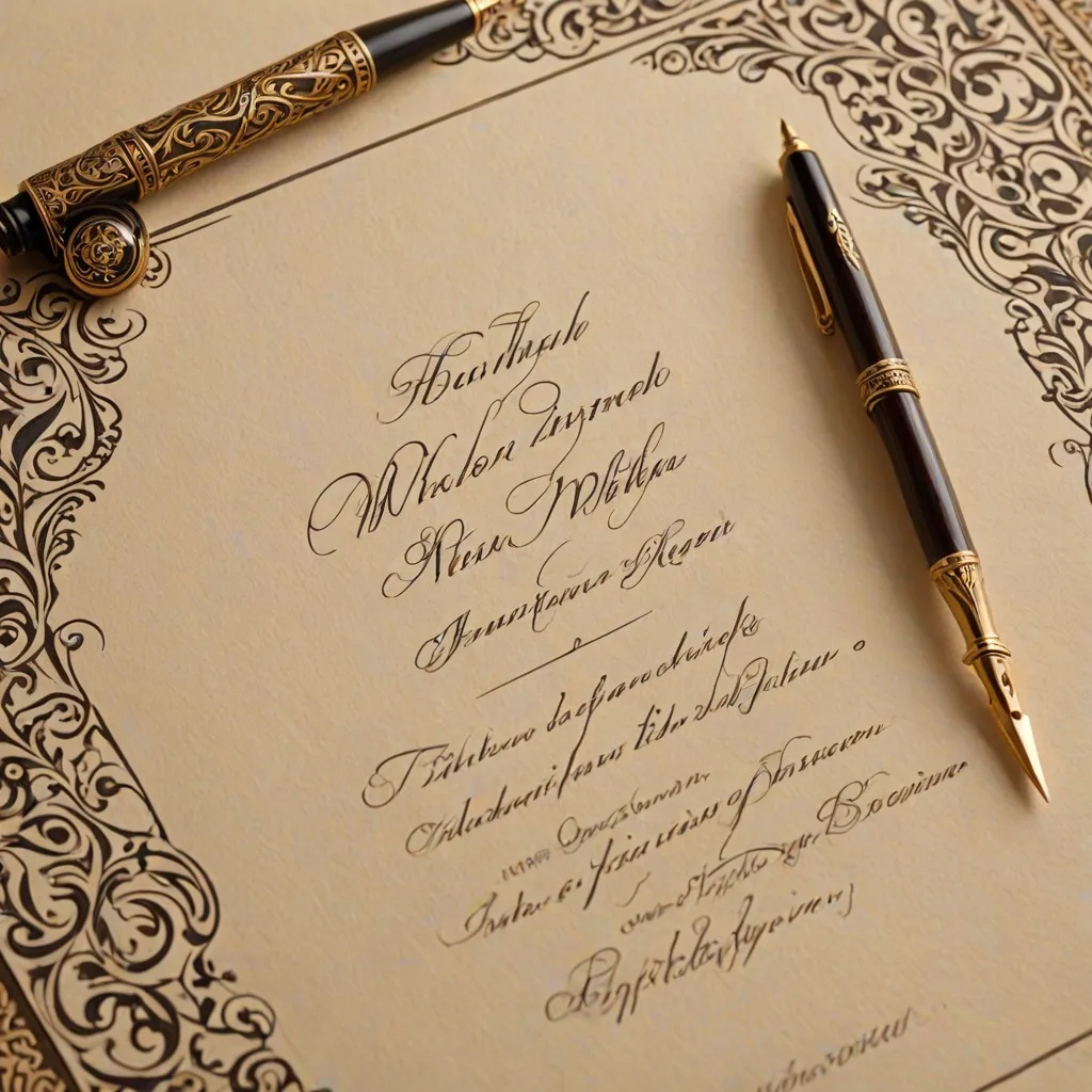 Tajniki kaligrafii: jak zacząć pisać piękne litery